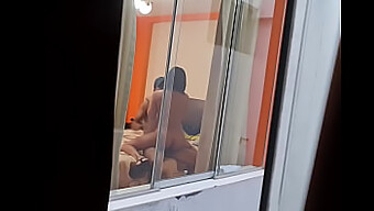 Amateur voyeur catches friend in cheating act during work trip