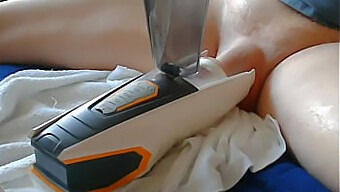 A gay man's intense orgasm using a sex toy