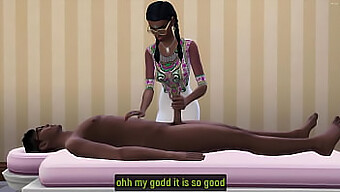 Young Indian teen's first client at her new erotic massage salon is her stepbrother